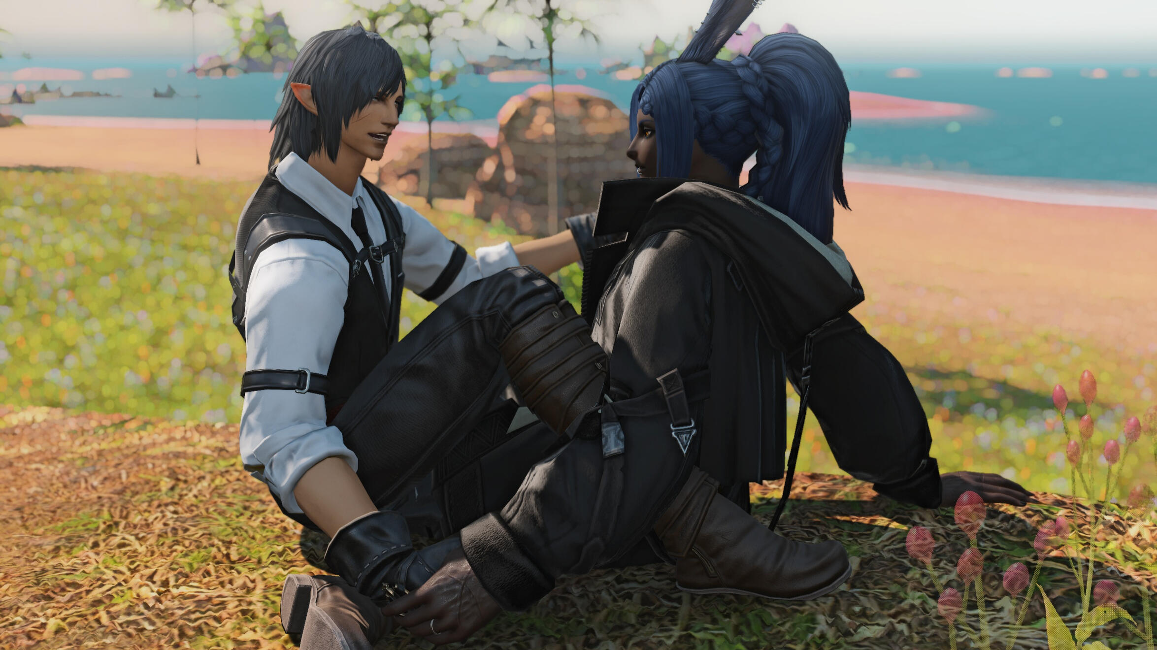 Naja is truly trying to follow Kastor's infodump but the cute is distracting him